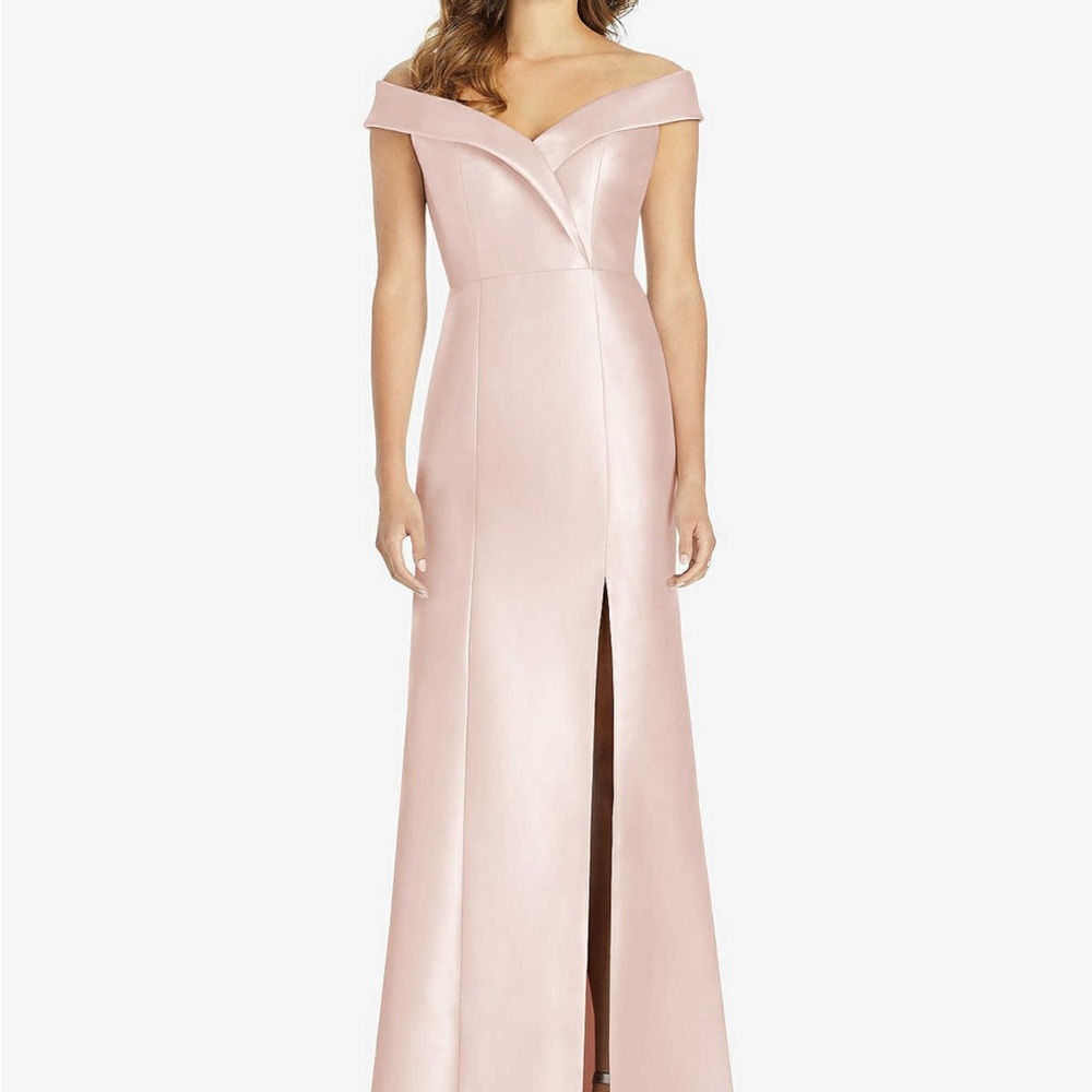 ALFRED SUNG Strapless Blush Gown